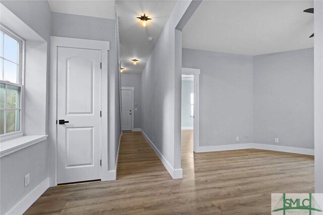 3205 Burroughs St, Savannah, GA 31405 - foyer entrance with baseboards and wood finished floors