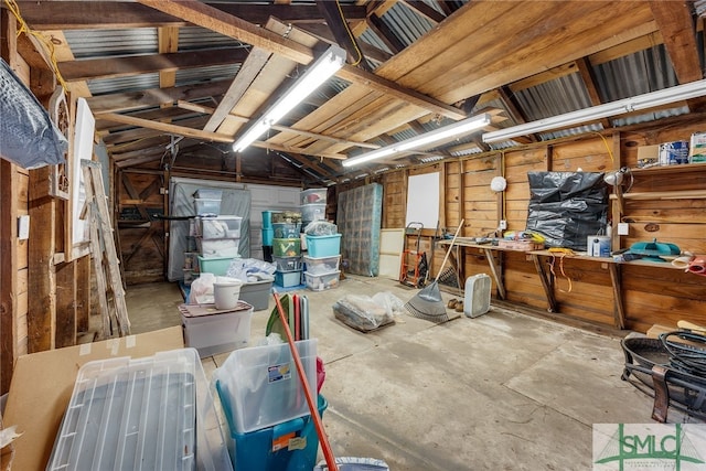 239 Chatham Ave, Pooler, GA 31322 - basement with a garage and a workshop area