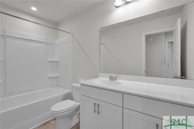 124 Benelli Dr, Pooler, GA 31322 - full bathroom featuring toilet, vanity, and shower / bathtub combination