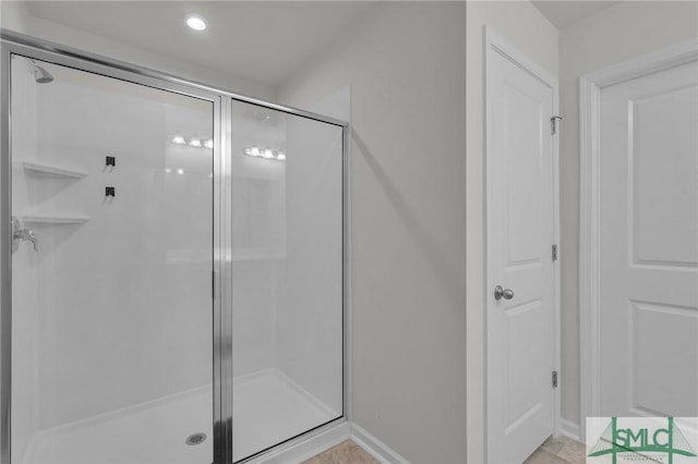 124 Benelli Dr, Pooler, GA 31322 - full bath with a shower stall, baseboards, and recessed lighting