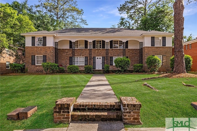 21 Berkley Pl, Savannah, GA 31405 - view of front of property with brick siding and a front yard