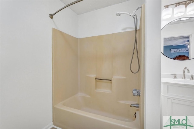 11 Pelican Ct, Richmond Hill, GA 31324 - bathroom featuring washtub / shower combination and vanity