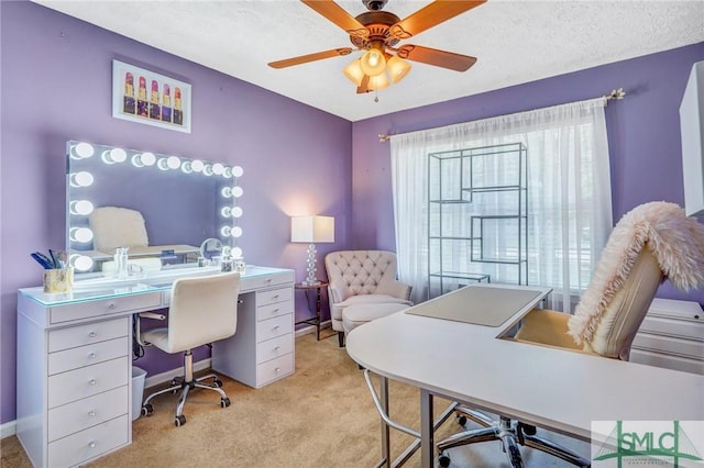 11 Pelican Ct, Richmond Hill, GA 31324 - office with carpet and a ceiling fan