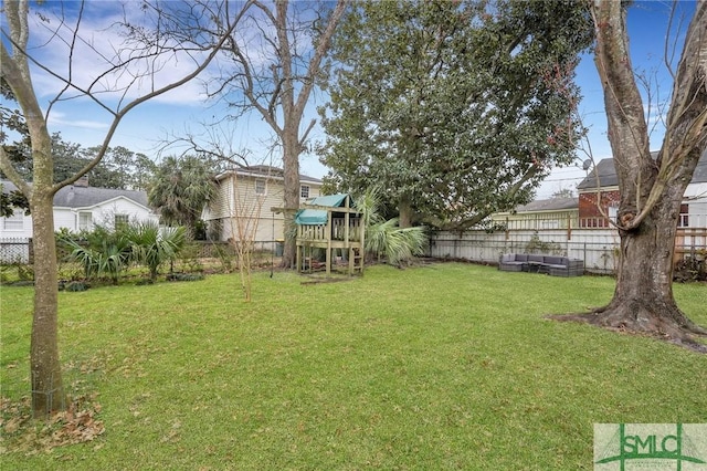 19 E 54th St, Savannah, GA 31405 - view of yard featuring a playground