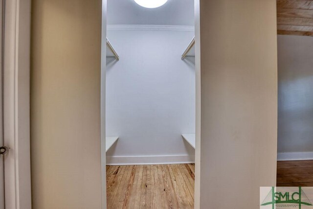 417 E 61st St, Savannah, GA 31405 - walk in closet with wood finished floors