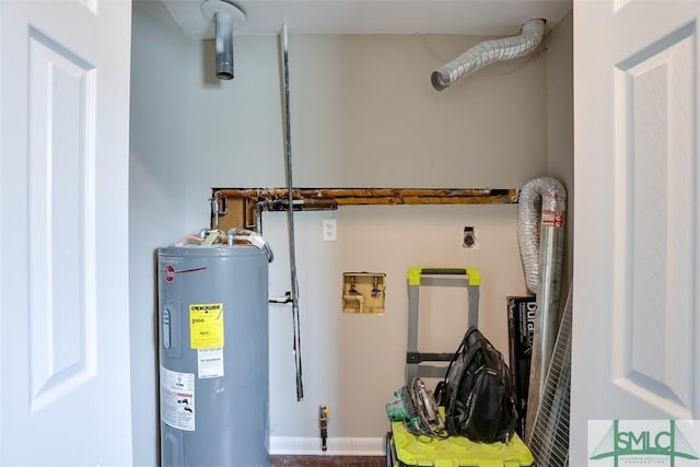 1507 Cloverdale Dr, Savannah, GA 31415 - utility room with water heater