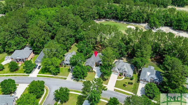 aerial view of property's location with nearby suburban area