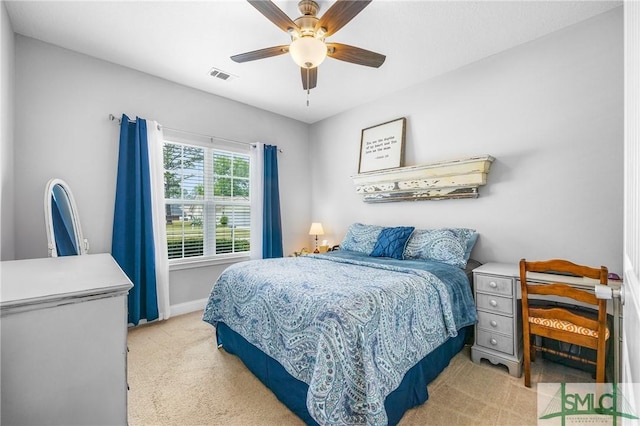 107 Christian Ct, Rincon, GA 31326 - bedroom featuring carpet, baseboards, and ceiling fan