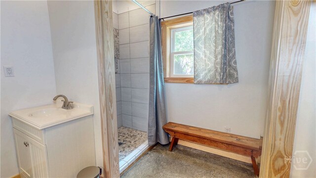 26 Cason Dr, Pembroke, GA 31321 - bathroom featuring a stall shower and vanity