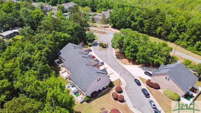 aerial view of residential area