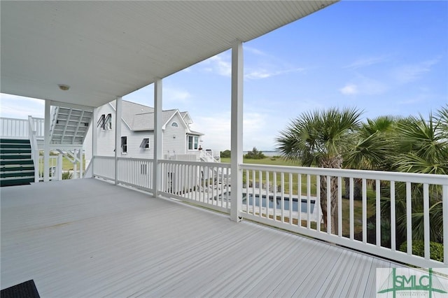 15 Teresa Ln, Tybee Island, GA 31328 - view of wooden deck