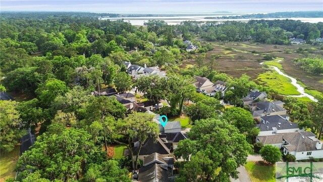 aerial perspective of suburban area
