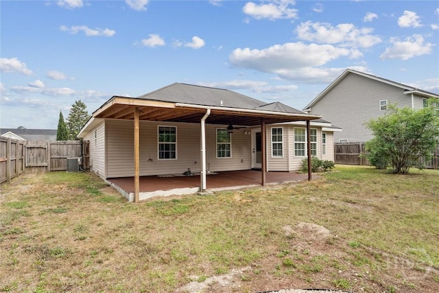 105 Mustang Dr, Guyton, GA 31312 - back of property featuring a patio and central AC