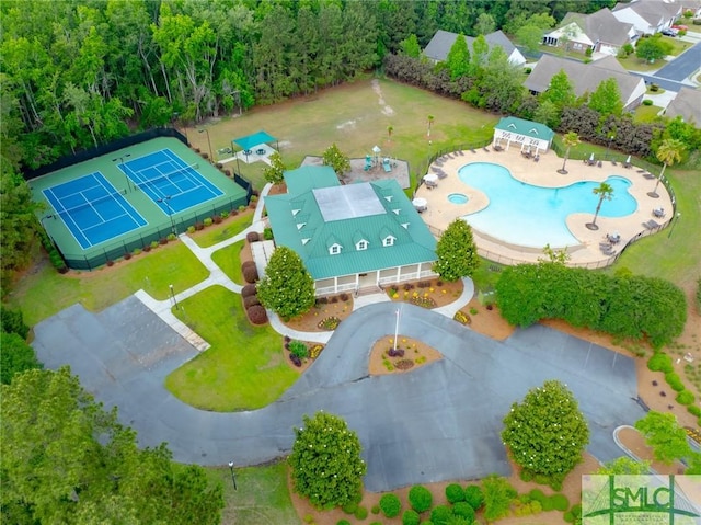 144 Royal Ln, Pooler, GA 31322 - aerial view of a pool area