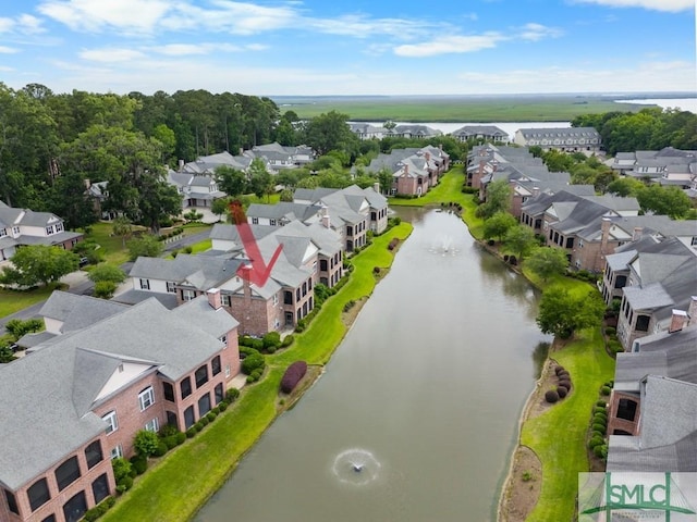 1104 River Oaks Dr Unit 1104, Richmond Hill, GA 31324 - aerial view of residential area featuring a large body of water