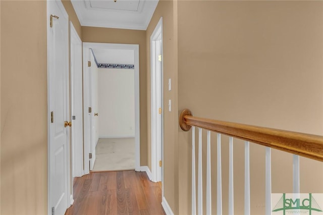 105 Crooked Wood Ln, Savannah, GA 31406 - hallway with wood finished floors and baseboards