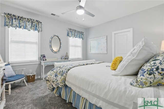 240 Blackjack Oak Dr W, Richmond Hill, GA 31324 - bedroom featuring carpet floors, a ceiling fan, and baseboards