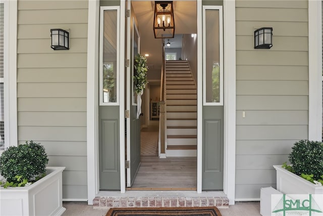 240 Blackjack Oak Dr W, Richmond Hill, GA 31324 - view of exterior entry featuring covered porch