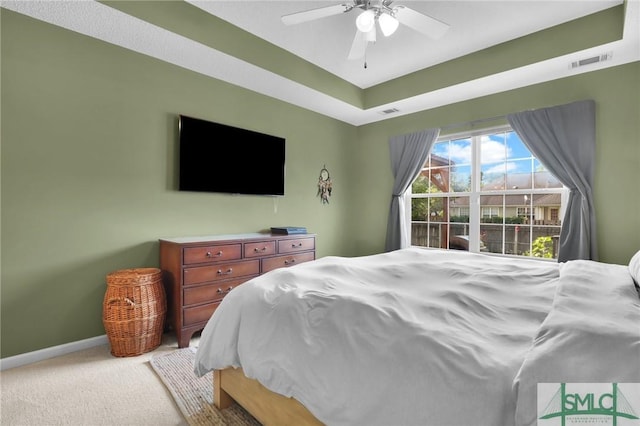 113 Taylor Ct, Richmond Hill, GA 31324 - bedroom with light carpet, baseboards, and ceiling fan