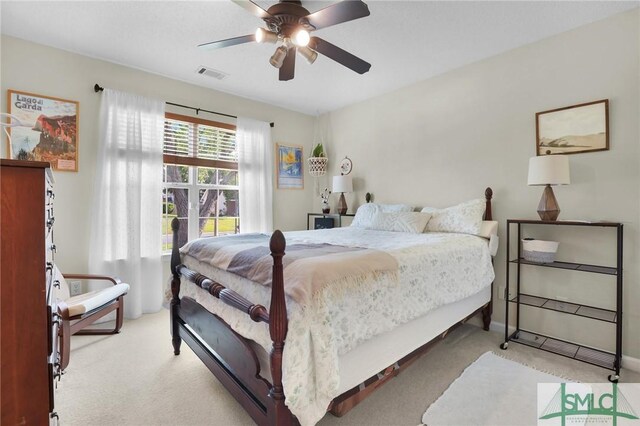 113 Taylor Ct, Richmond Hill, GA 31324 - bedroom with carpet flooring and a ceiling fan