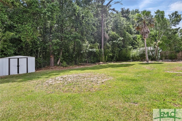 57 Cut Off Way, Richmond Hill, GA 31324 - view of yard featuring a shed and an outdoor structure
