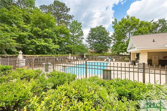 38 Travertine Cir, Savannah, GA 31419 - community pool featuring fence and a patio area