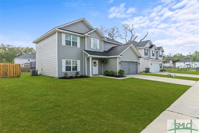 110 Richmond Pass Cir, Midway, GA 31320 - view of front facade with cooling unit and driveway