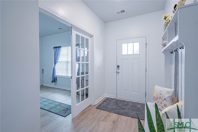 128 Greenbriar Dr, Guyton, GA 31312 - mudroom with wood finished floors and baseboards
