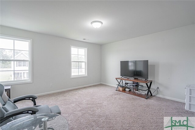 128 Greenbriar Dr, Guyton, GA 31312 - sitting room featuring carpet flooring and baseboards