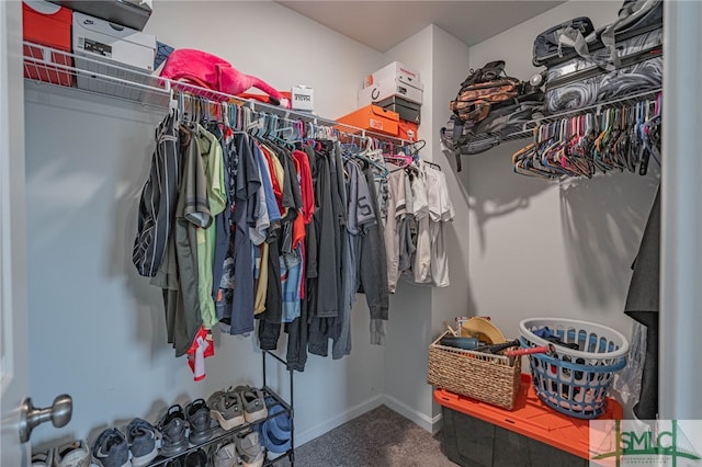 128 Greenbriar Dr, Guyton, GA 31312 - walk in closet featuring carpet