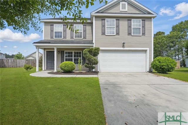 view of front facade with an attached garage and driveway