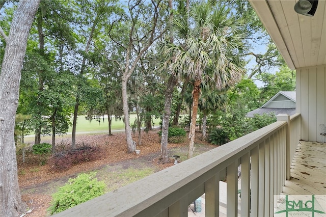 view of balcony