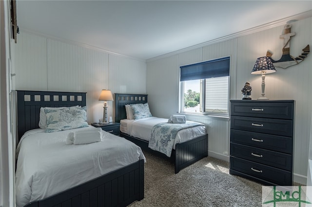 85 Van Horne Ave Unit 12A, Tybee Island, GA 31328 - carpeted bedroom with ornamental molding