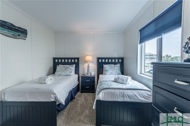 85 Van Horne Ave Unit 12A, Tybee Island, GA 31328 - carpeted bedroom with crown molding