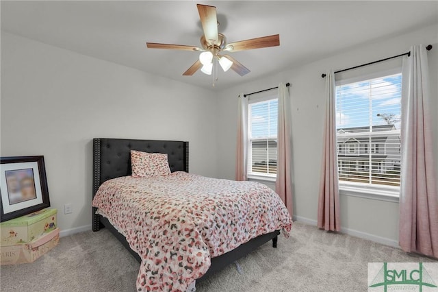 64 Southern Way, Richmond Hill, GA 31324 - carpeted bedroom with baseboards and ceiling fan