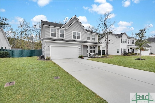 64 Southern Way, Richmond Hill, GA 31324 - traditional-style house featuring a garage, driveway, and a porch