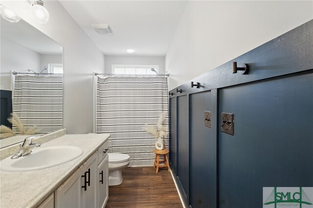 309 Nashview Trl, Allenhurst, GA 31301 - bathroom with wood finished floors, toilet, and vanity