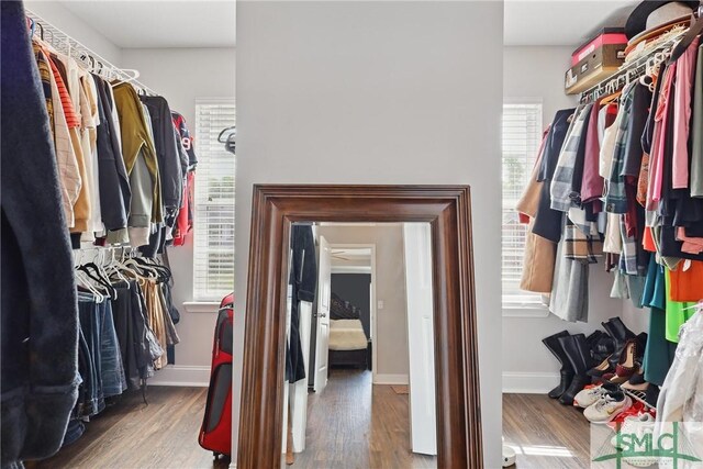 309 Nashview Trl, Allenhurst, GA 31301 - walk in closet with wood finished floors