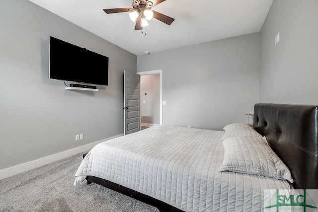 1840 Mccall Rd, Rincon, GA 31326 - carpeted bedroom with baseboards and ceiling fan