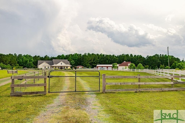 1840 Mccall Rd, Rincon, GA 31326 - gate with a view of countryside and a wooded view