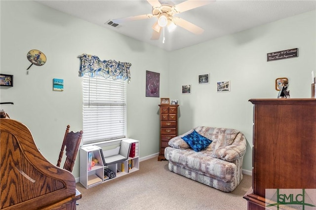 330 Central Ave, Guyton, GA 31312 - carpeted bedroom with ceiling fan and baseboards