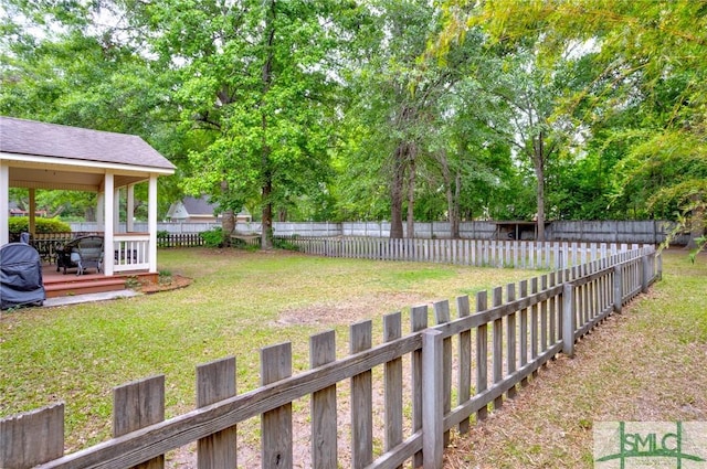 330 Central Ave, Guyton, GA 31312 - view of yard with a wooden deck