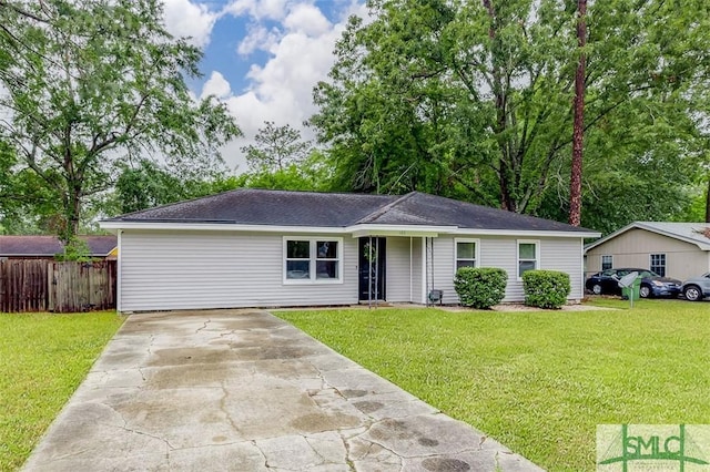 105 Pointe S Dr, Hinesville, GA 31313 - ranch-style house featuring driveway and roof with shingles