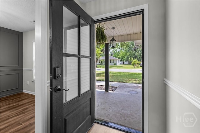 407 Middleton St, Pooler, GA 31322 - entryway featuring wood finished floors