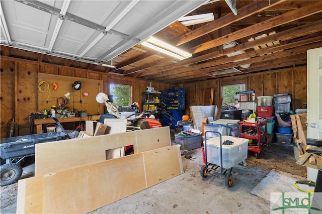 8 Chowning Dr, Savannah, GA 31419 - garage with wooden walls