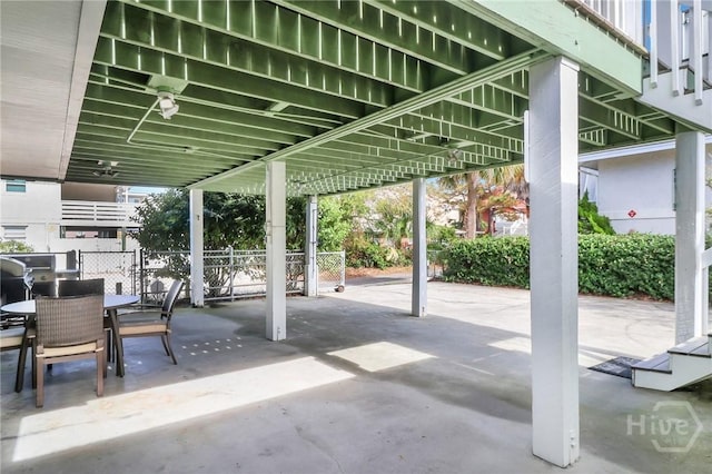506 Butler Ave, Tybee Island, GA 31328 - view of patio featuring fence and outdoor dining area