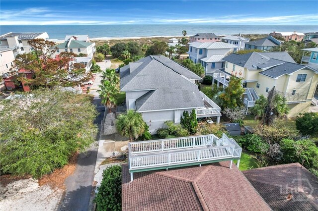 506 Butler Ave, Tybee Island, GA 31328 - aerial view of residential area featuring a large body of water