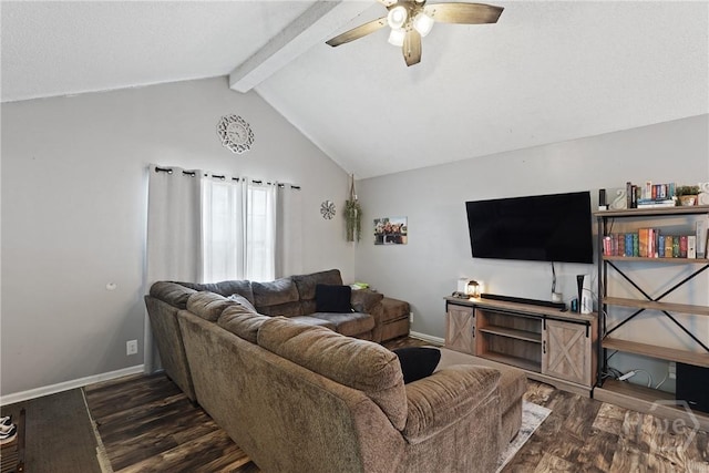 1405 Desert Storm Dr, Hinesville, GA 31313 - living room with wood finished floors, ceiling fan, and baseboards