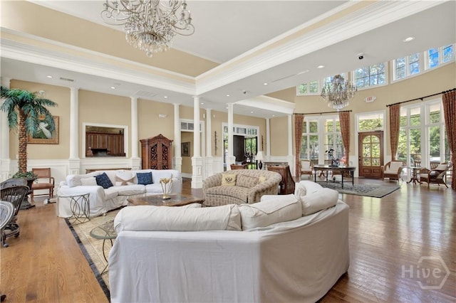 3021 Whitemarsh Way, Savannah, GA 31410 - common area featuring crown molding, a decorative wall, and recessed lighting