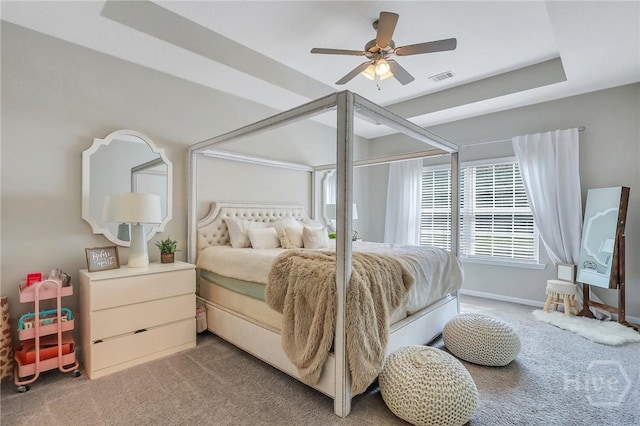 374 Bobwhite Trl NE, Ludowici, GA 31316 - bedroom with carpet floors, baseboards, and ceiling fan